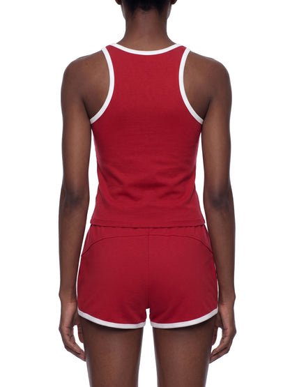 Women's Color Block Cropped Tank Top
