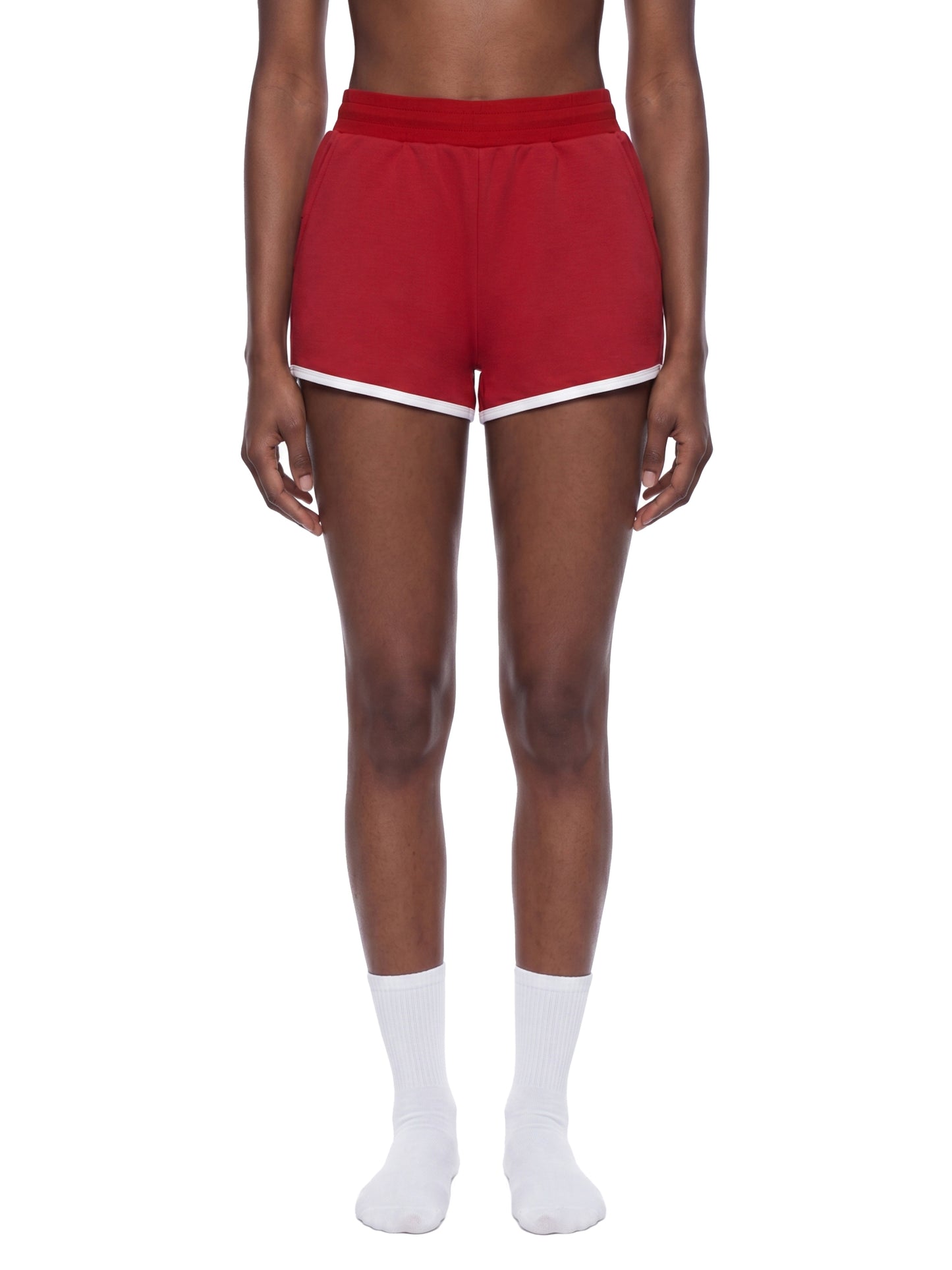 Women's Retro Contrast Binding Shorts
