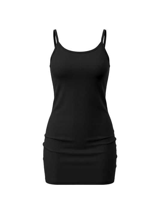 Women's Solid Tight Sleeveless Dress