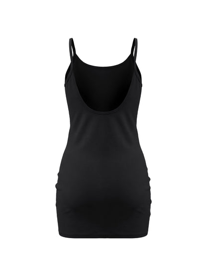 Women's Solid Tight Sleeveless Dress