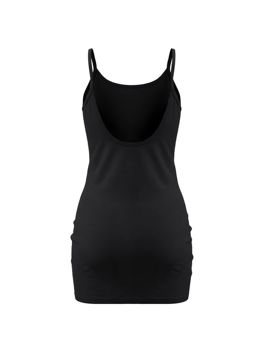 Women's Solid Tight Sleeveless Dress