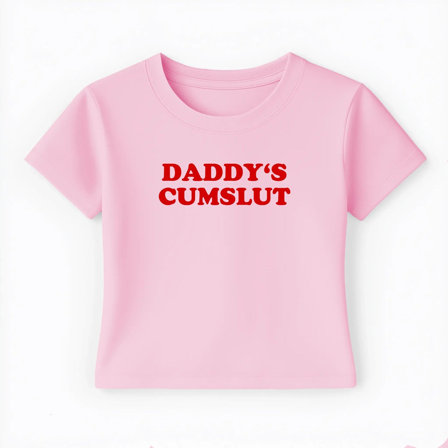 daddy's cumslut Baby Tee - Lolita Sinz