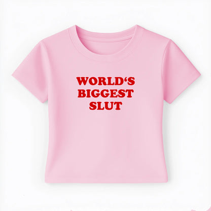 world's biggest slut Baby Tee - Lolita Sinz