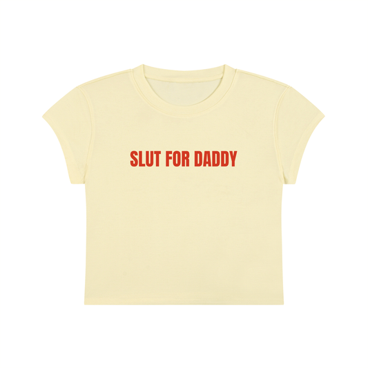 Slut For Daddy Cropped T-Shirt