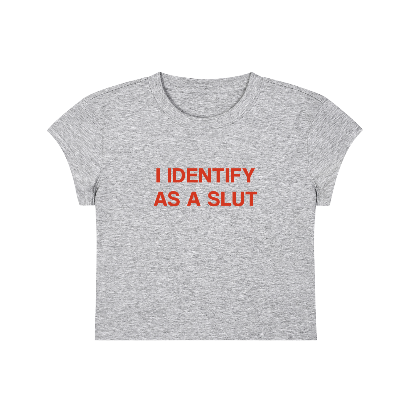 I Identify As A Slut Cropped T-Shirt