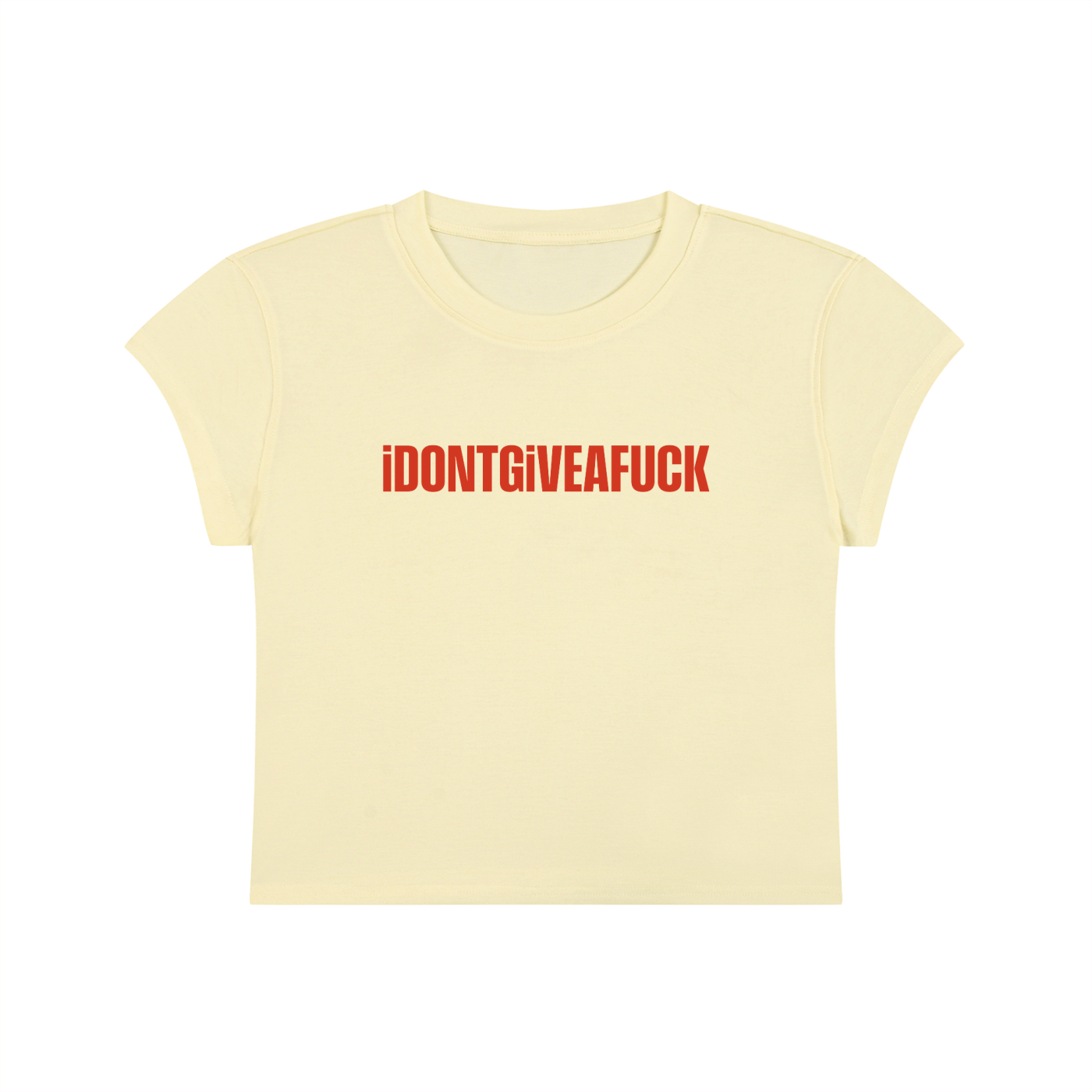 I Don't Give A Fuck Cropped T-Shirt