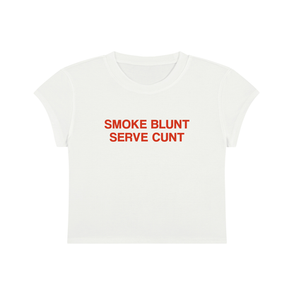 Smoke Blunt Serve Cunt Cropped T-Shirt