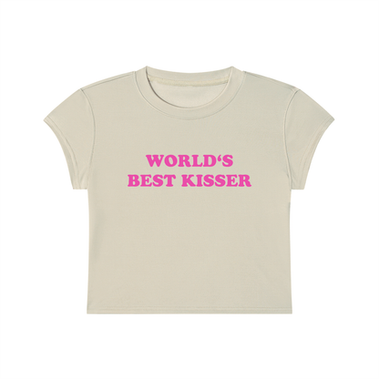 World's Best Kisser Cropped T-Shirt