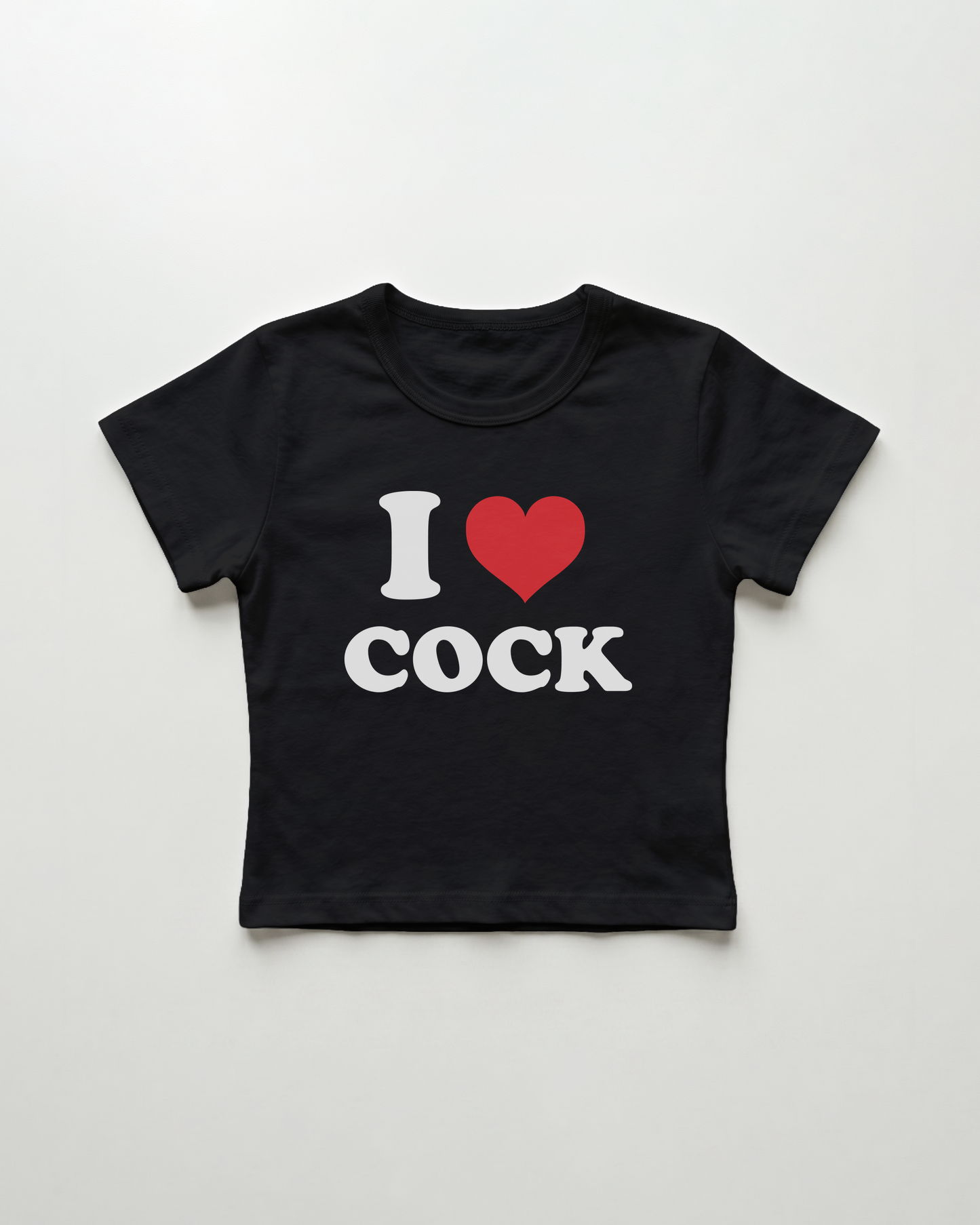 I love cock cropped Baby Tee