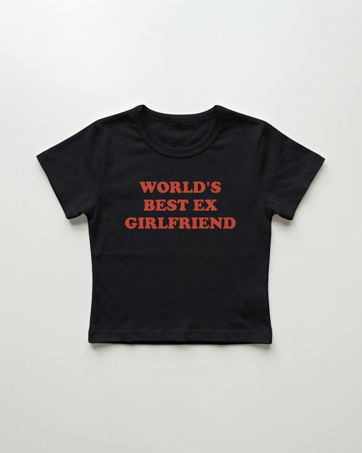 world's best ex girlfriend cropped Baby Tee Schwarz | Lolita Sinz