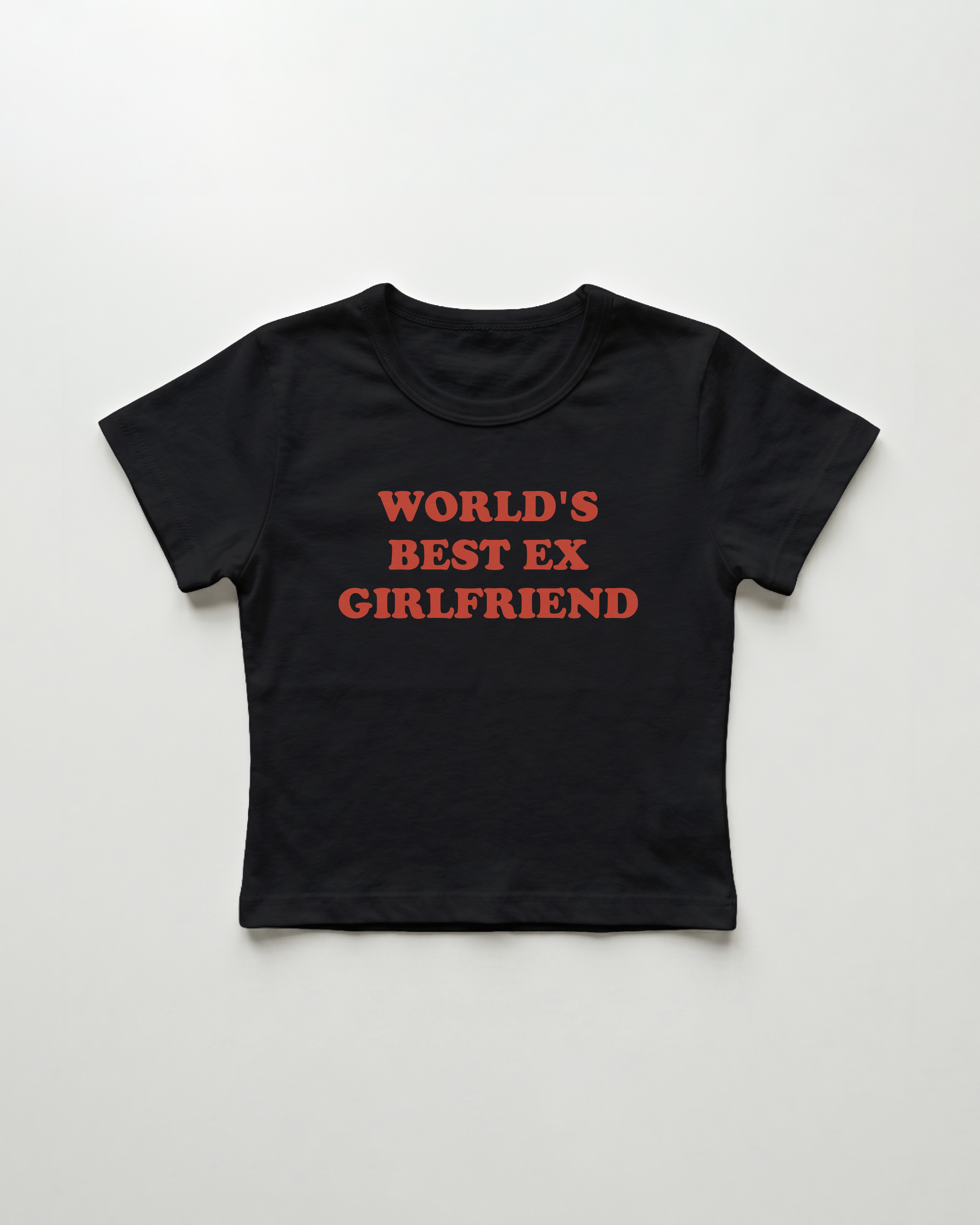 world's best ex girlfriend cropped Baby Tee Schwarz | Lolita Sinz