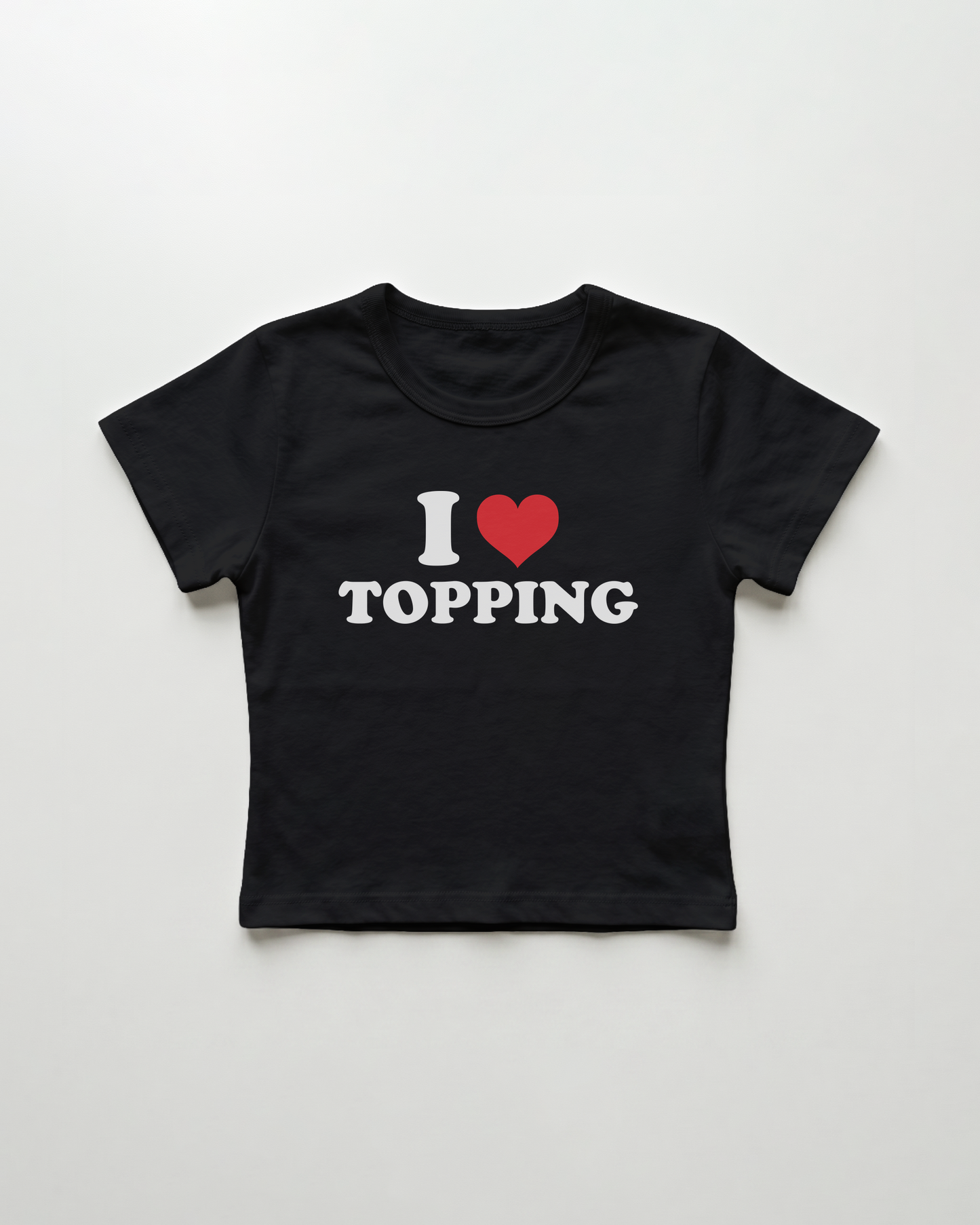 I love topping cropped Baby Tee Schwarz | Lolita Sinz