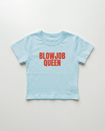blowjob queen cropped Baby Tee