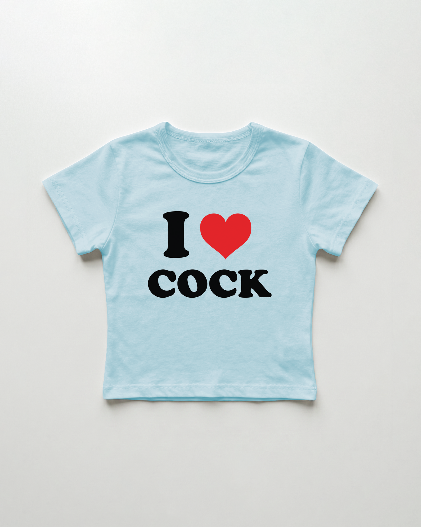 I love cock cropped Baby Tee