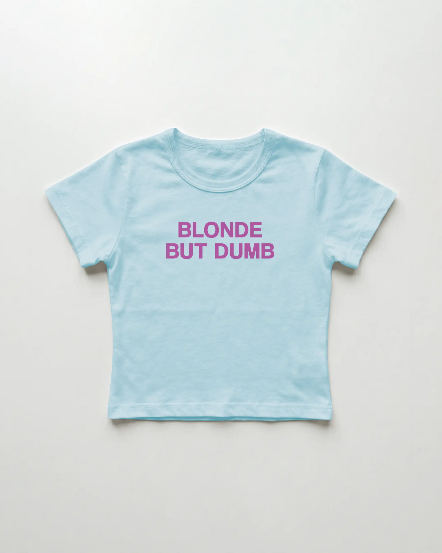 blonde but dumb cropped Baby Tee