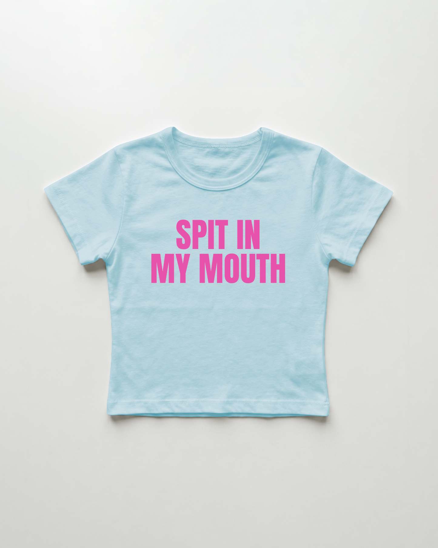 spit in my mouth cropped Baby Tee