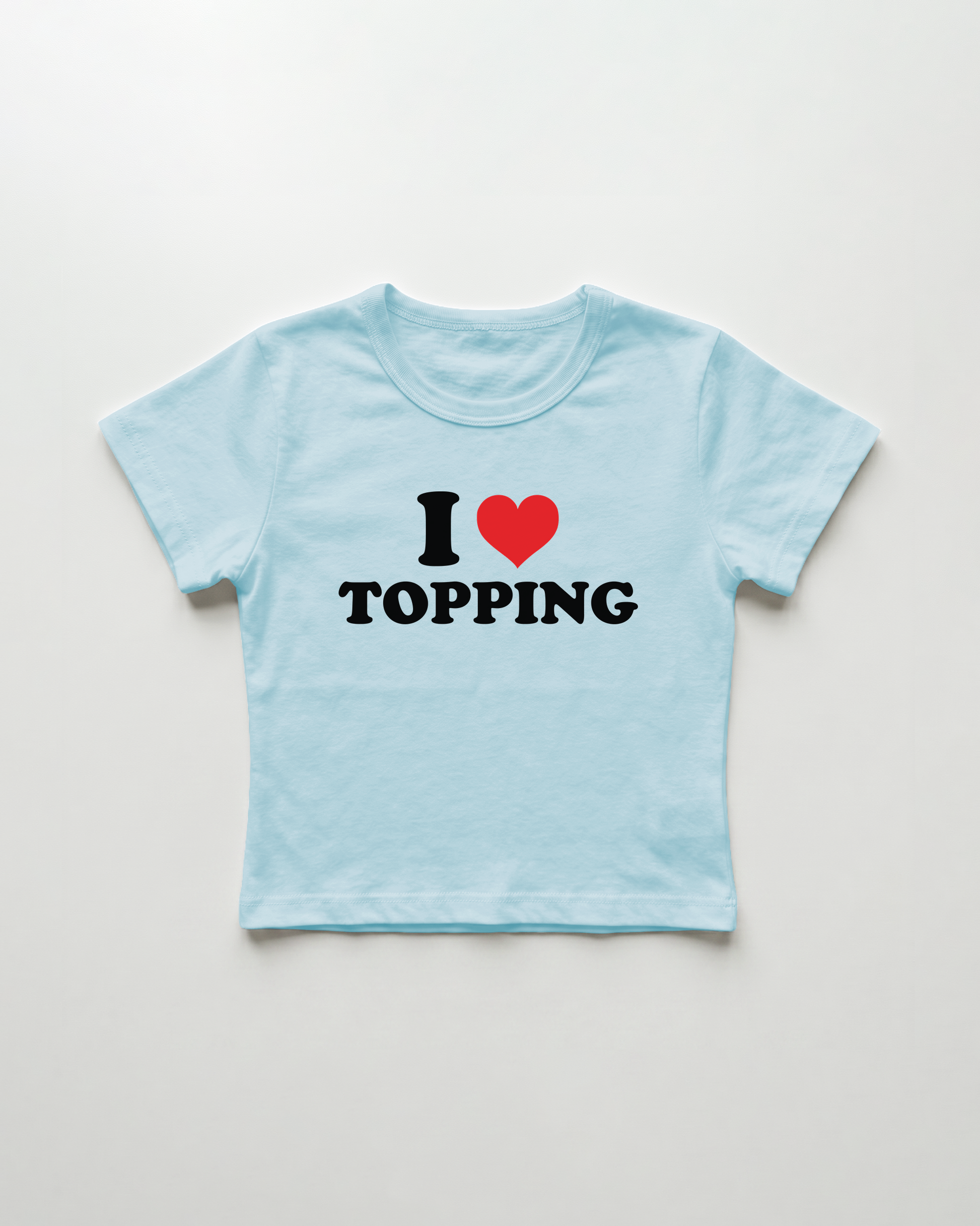 I love topping cropped Baby Tee Blue | Lolita Sinz