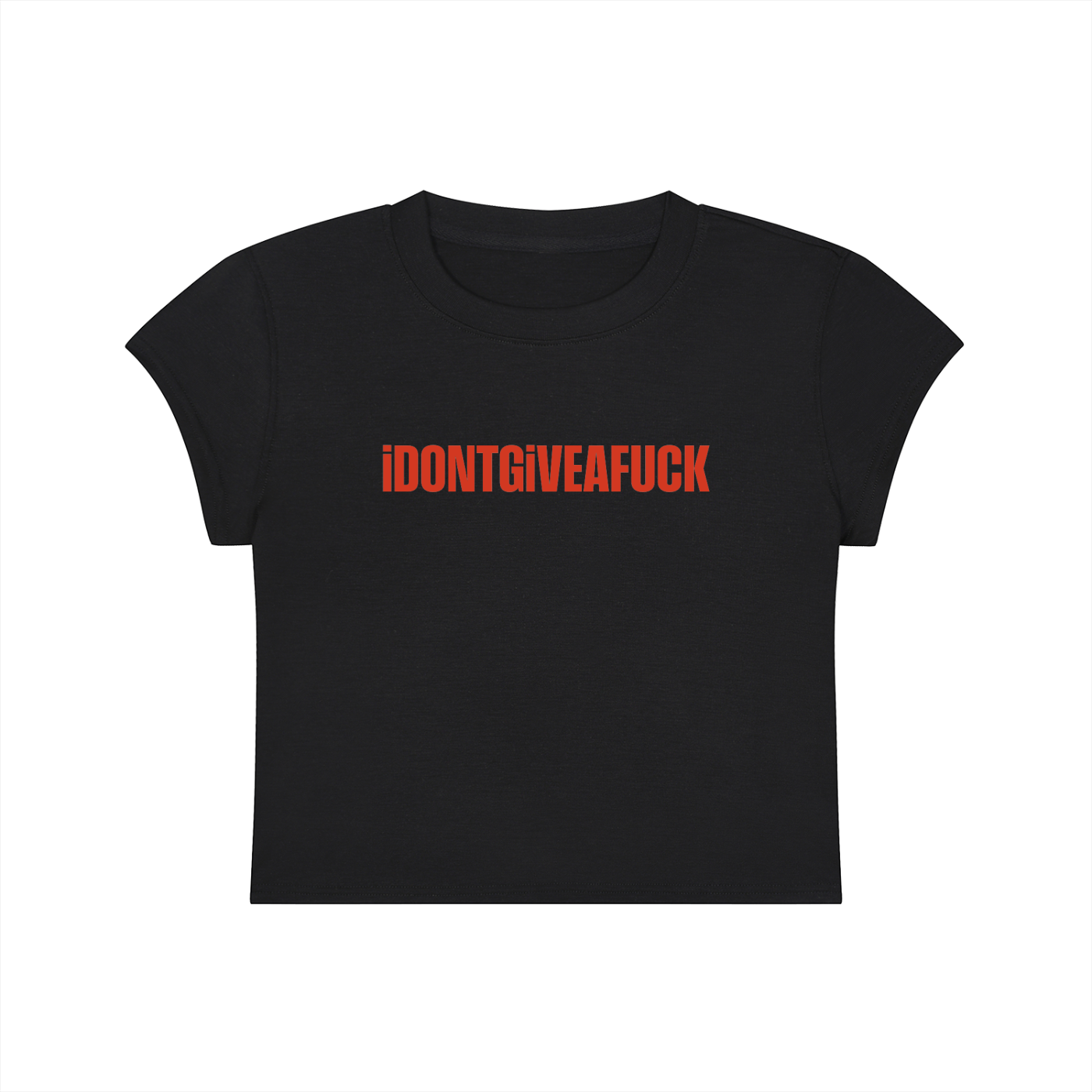 I Don't Give A Fuck Cropped T-Shirt