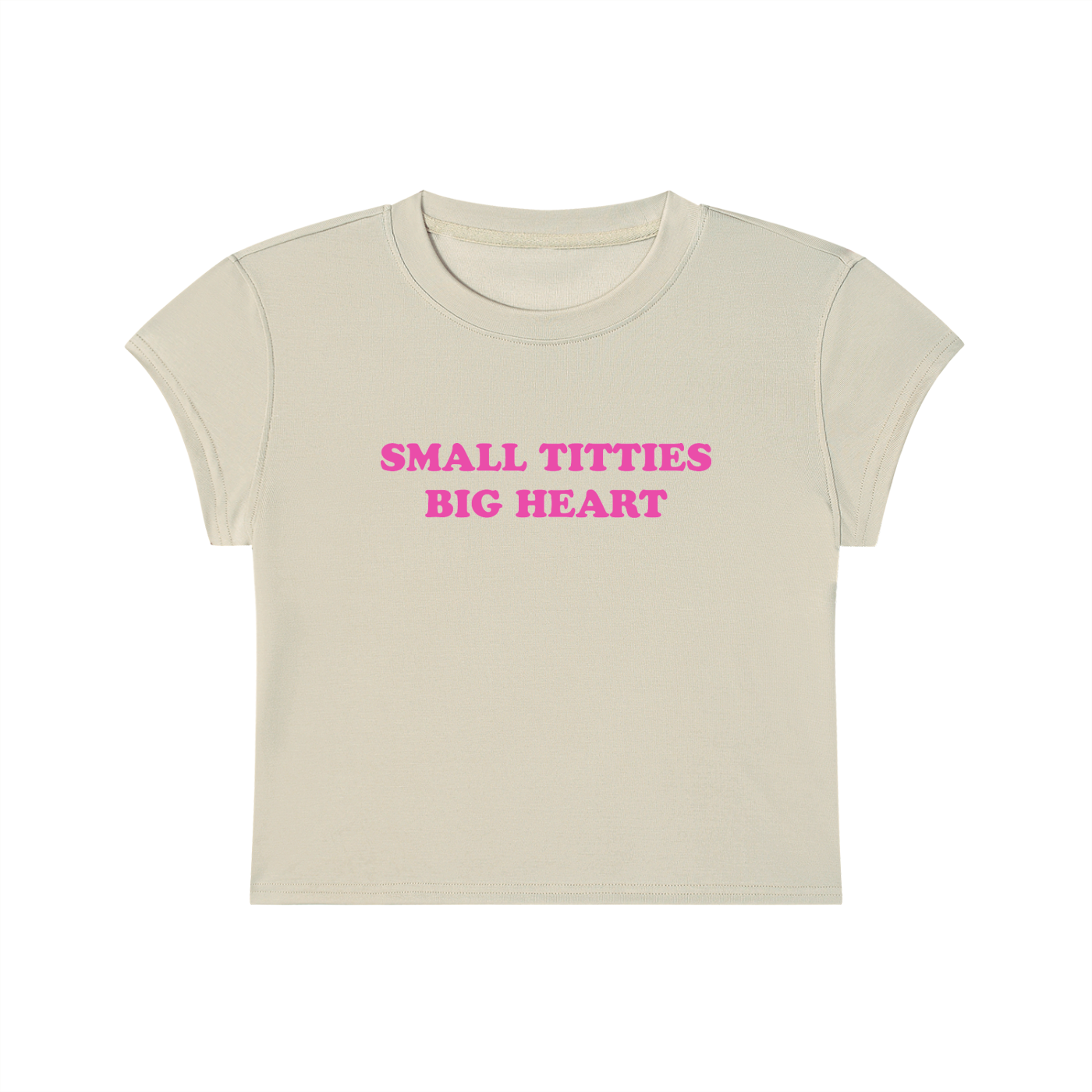 Small Titties Big Heart Cropped T-Shirt