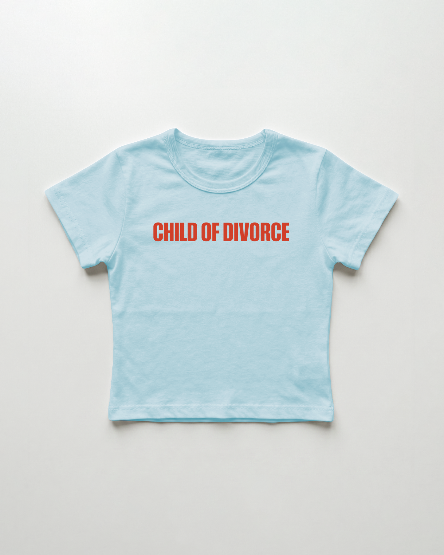 child of divorce cropped Baby Tee