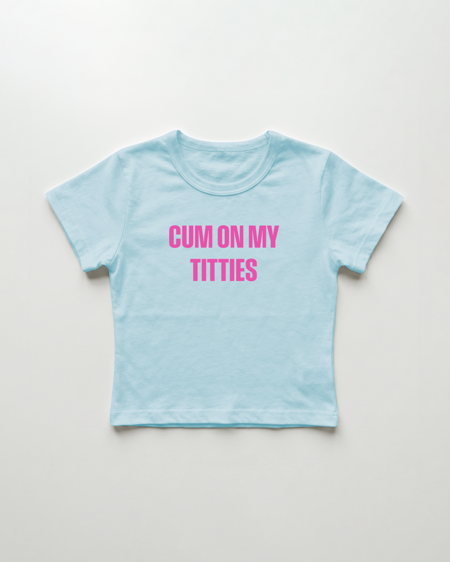 cum on my titties cropped Baby Tee