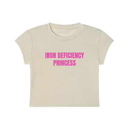 Iron Deficiency Princess Cropped T-Shirt