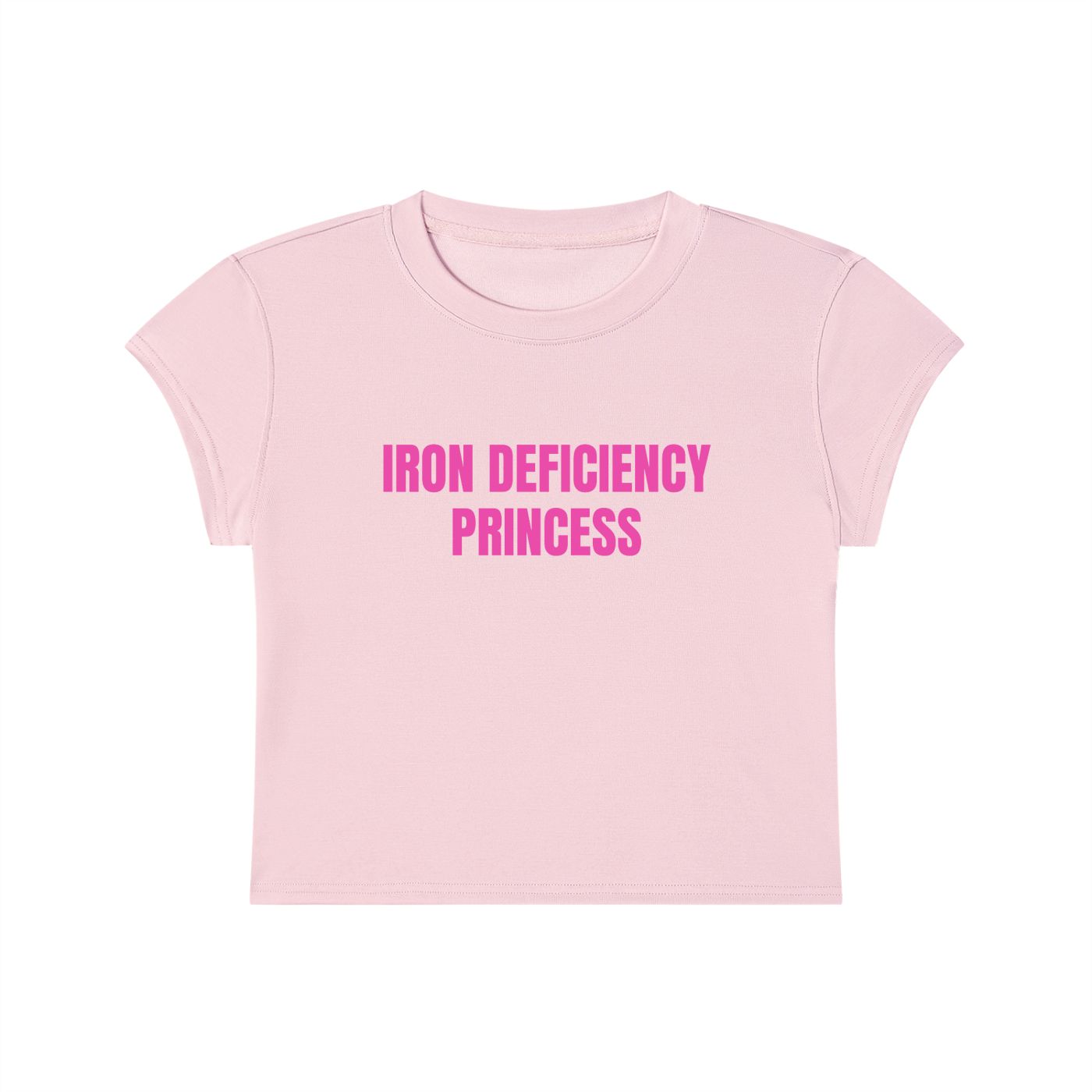 Iron Deficiency Princess Cropped T-Shirt