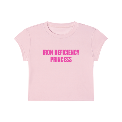 Iron Deficiency Princess Cropped T-Shirt