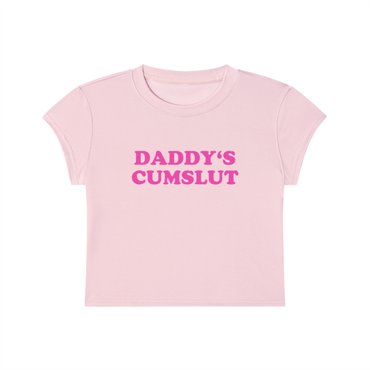 Daddy's Cumslut Cropped T-Shirt