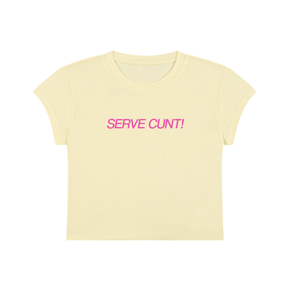 Serve Cunt Cropped T-Shirt
