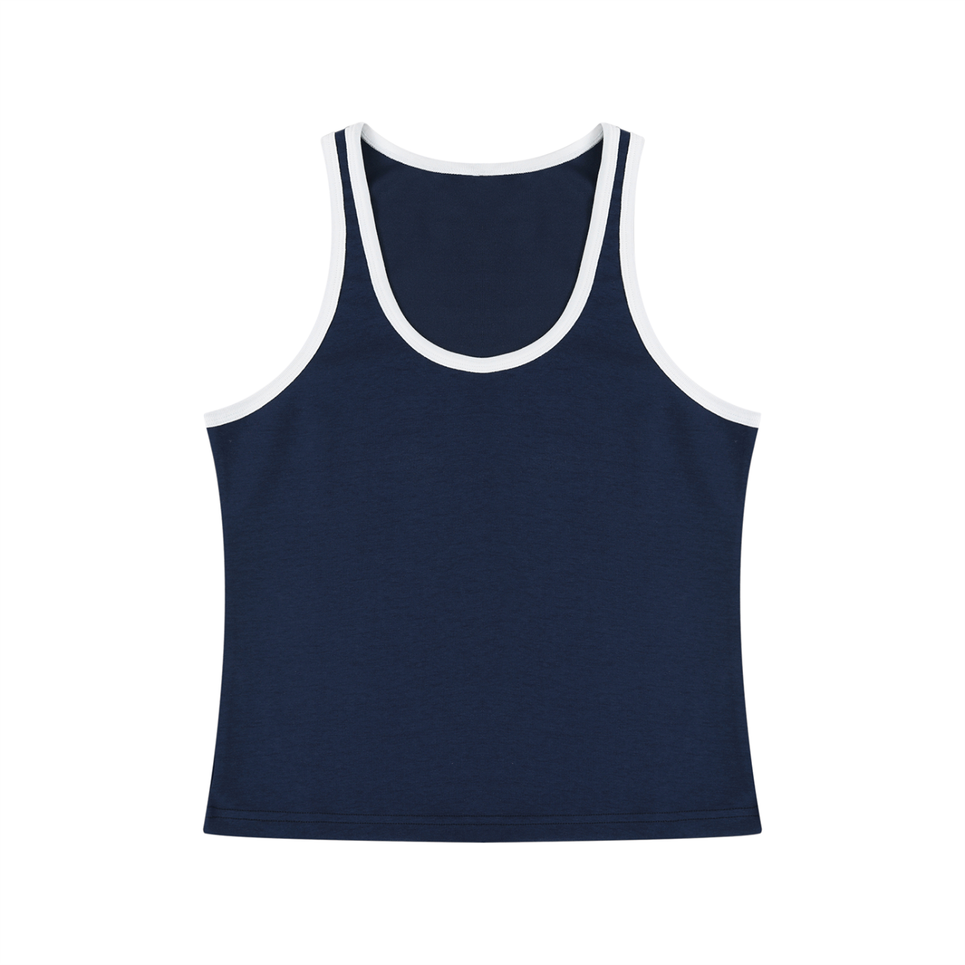Women's Color Block Cropped Tank Top