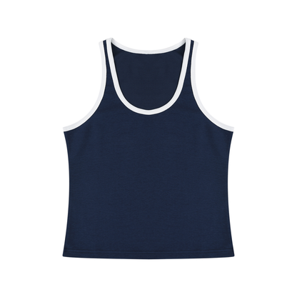 Women's Color Block Cropped Tank Top