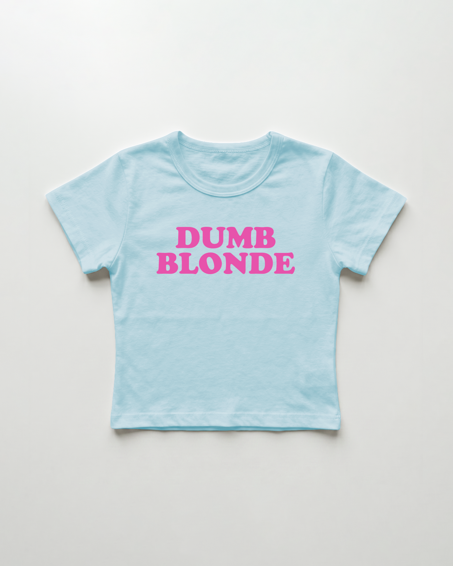 dumb blonde cropped Baby Tee