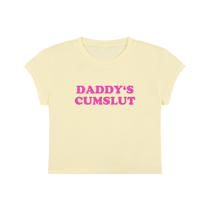 Daddy's Cumslut Cropped T-Shirt