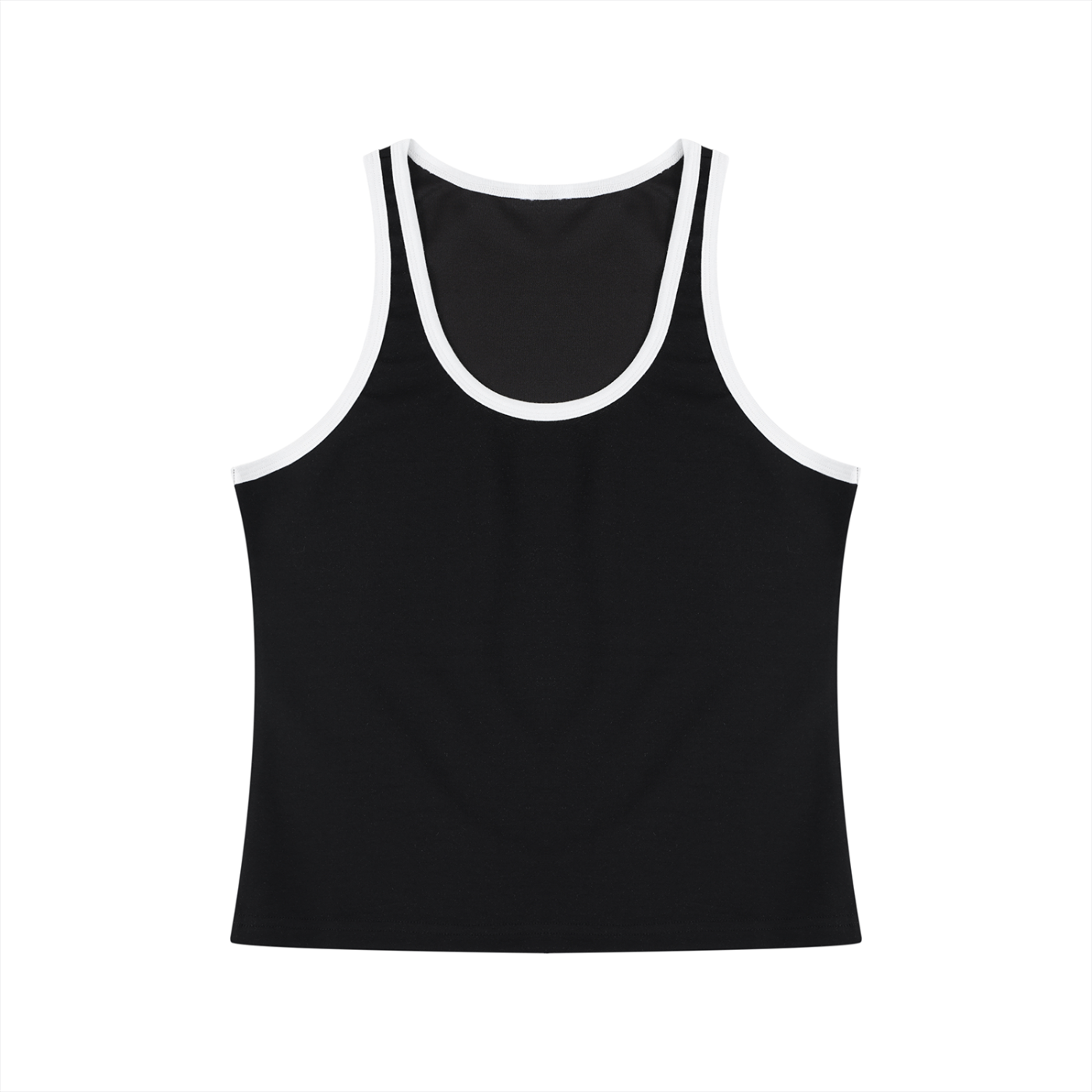 Women's Color Block Cropped Tank Top