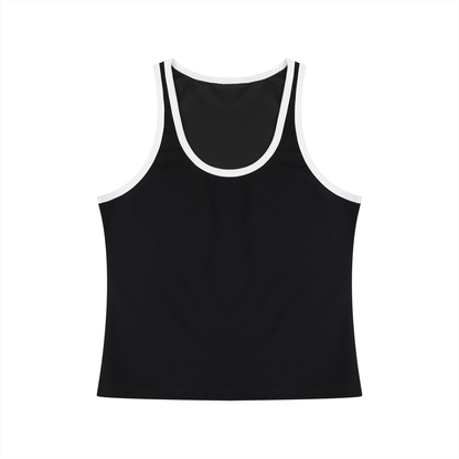 Women's Color Block Cropped Tank Top