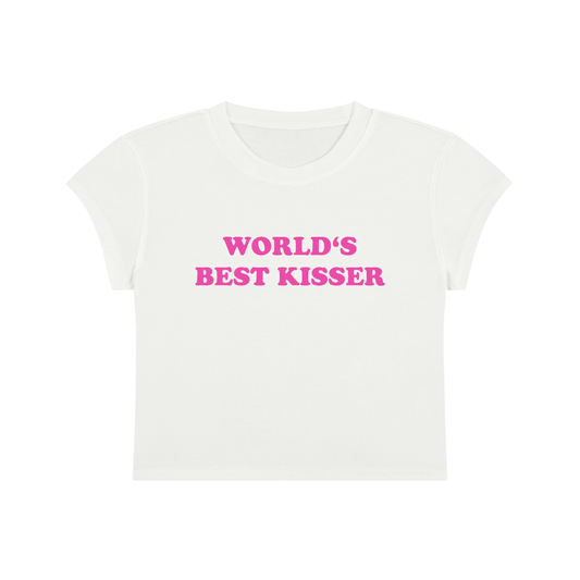 World's Best Kisser Cropped T-Shirt
