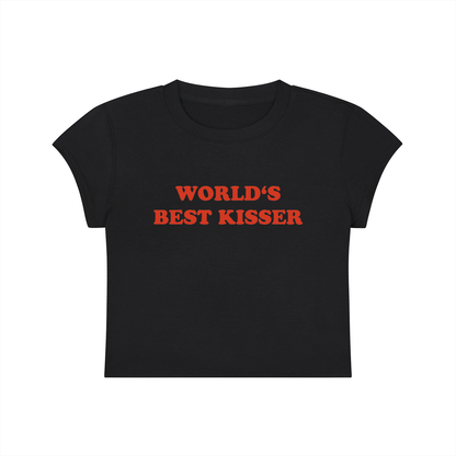 World's Best Kisser Cropped T-Shirt