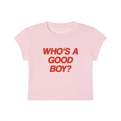 Who's A Good Boy Cropped T-Shirt