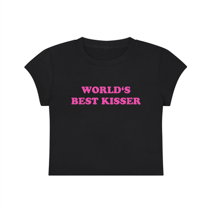 World's Best Kisser Cropped T-Shirt