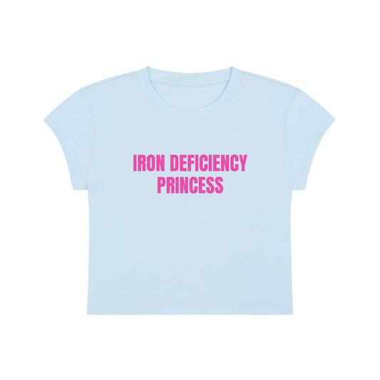 Iron Deficiency Princess Cropped T-Shirt