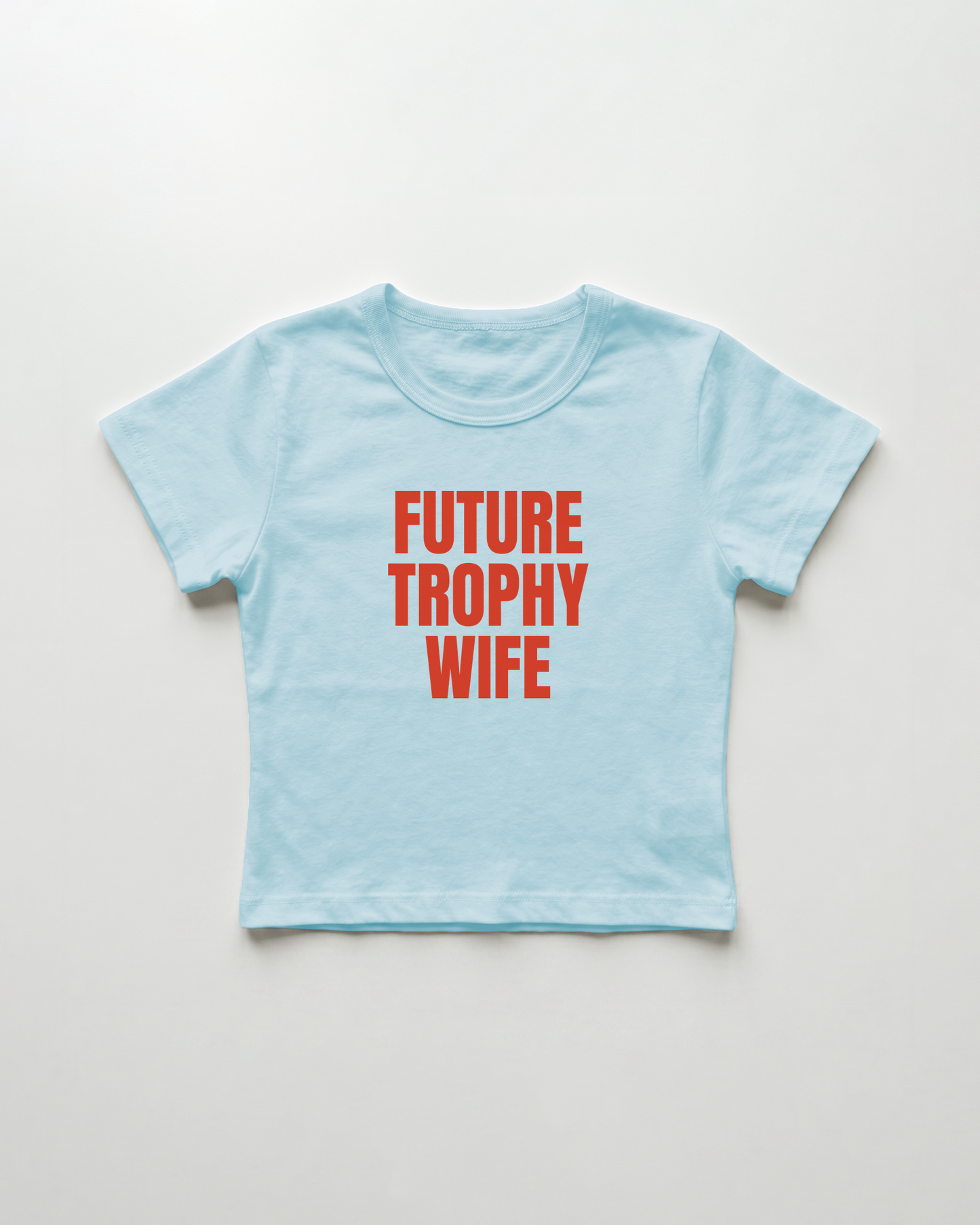 future trophy wife cropped Baby Tee