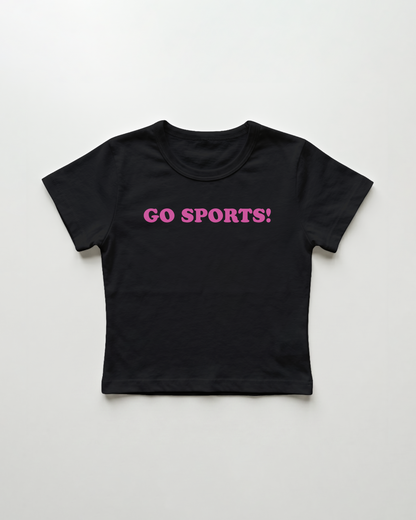 go sports! cropped Baby Tee