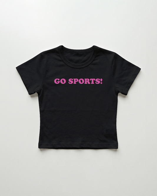 go sports! cropped Baby Tee