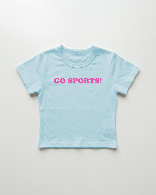 go sports! cropped Baby Tee