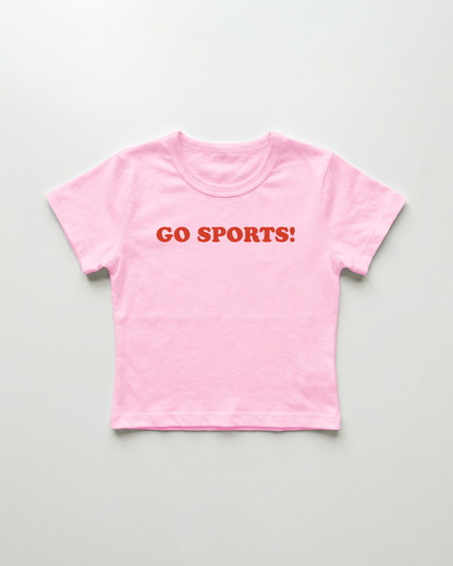 go sports! cropped Baby Tee