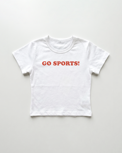 go sports! cropped Baby Tee