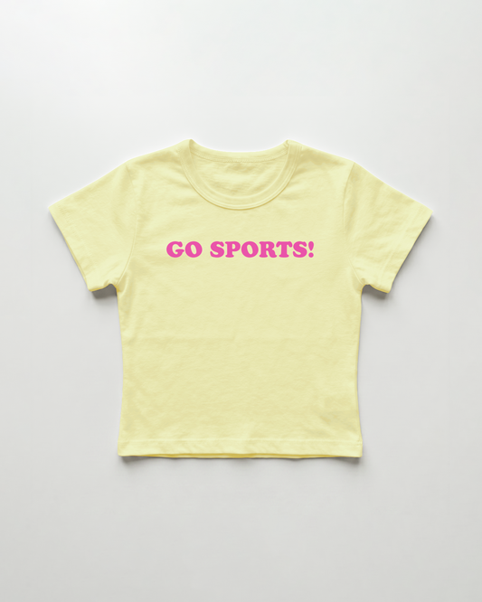go sports! cropped Baby Tee