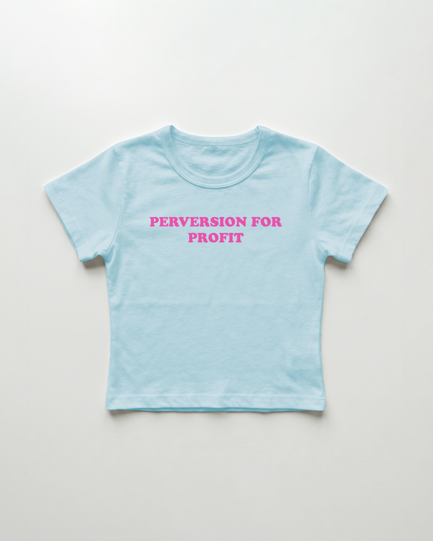 perversion for profit cropped Baby Tee