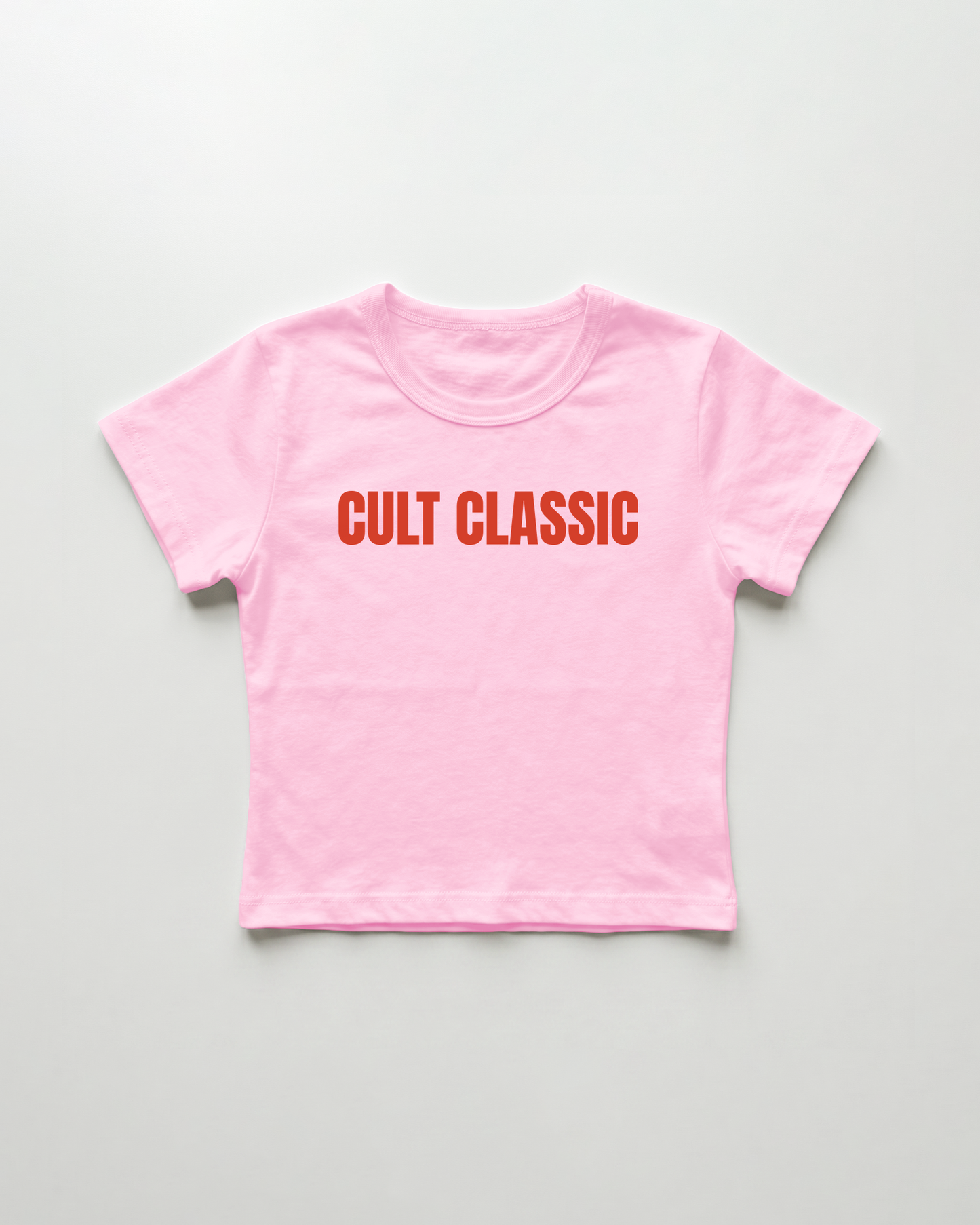 cult classic cropped Baby Tee Pink | Lolita Sinz